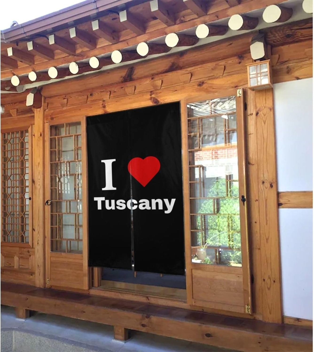 MULIHU I Love Tuscany Blackout Curtains 34x56in Door Partition Shade