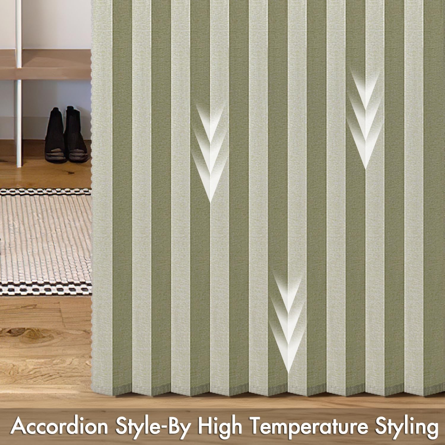 MIULEE Magnetic Door Curtains with Folding Design