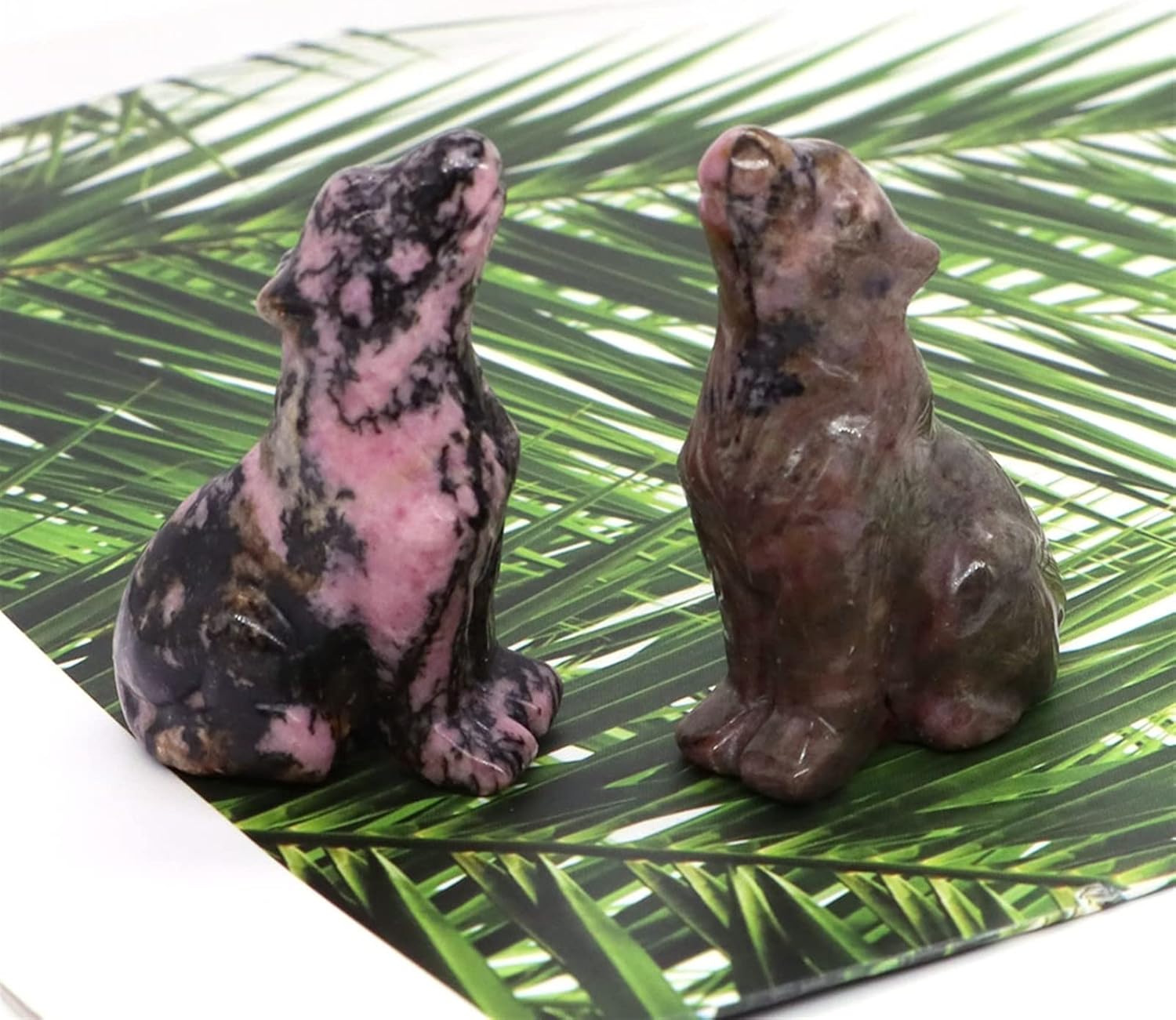 1PC 50MM Wolf Statue Crystal Home Decor