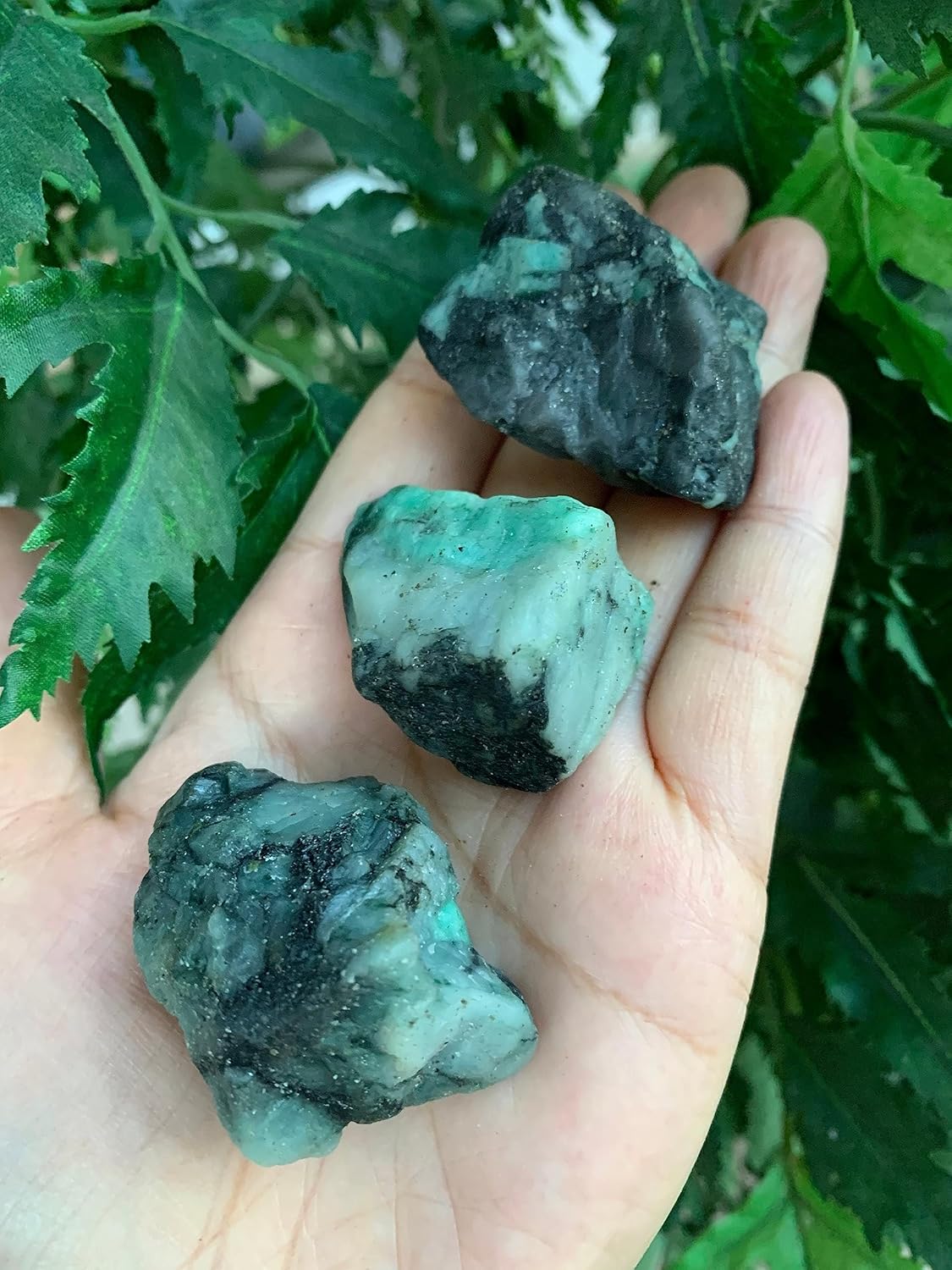 GAF Treasures 1 Pound Raw Emerald Stones