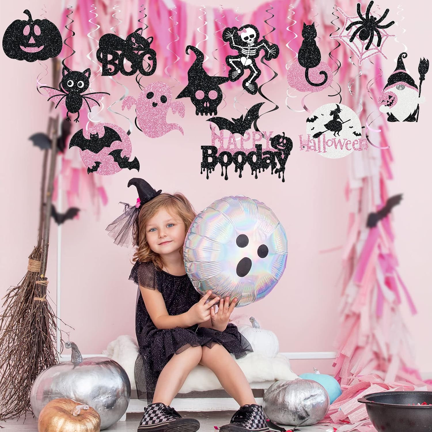 36 PCS Halloween Hanging Swirls Decoration