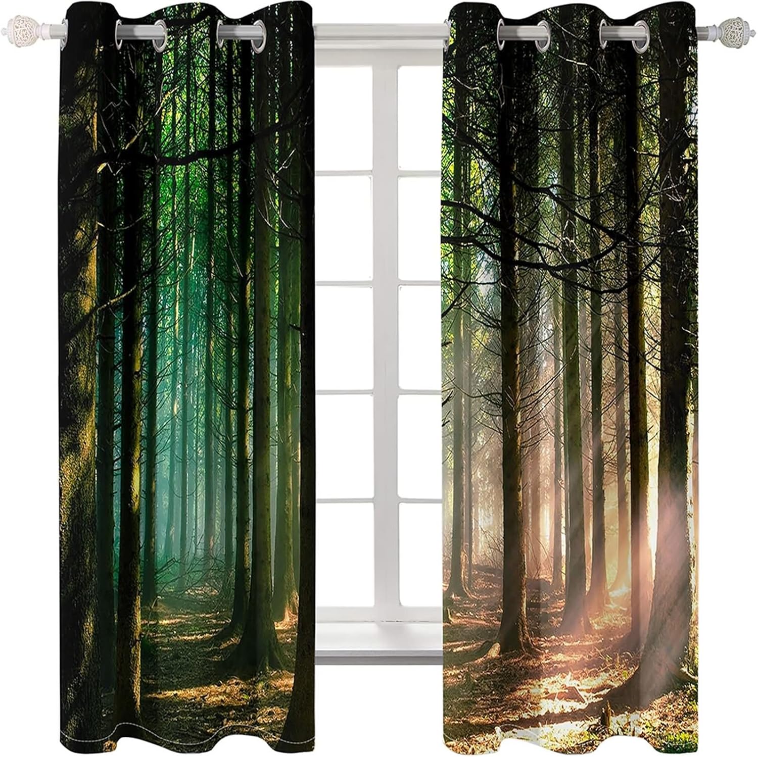 Homxi Blackout Thermal Curtains 2 Panels Set