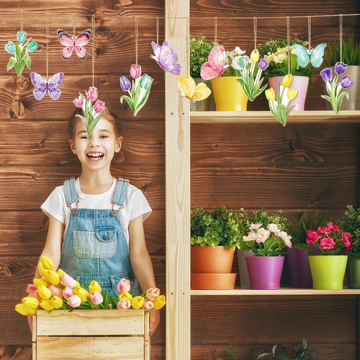Wenqik 36 Piece Spring Decor Set Butterfly Design
