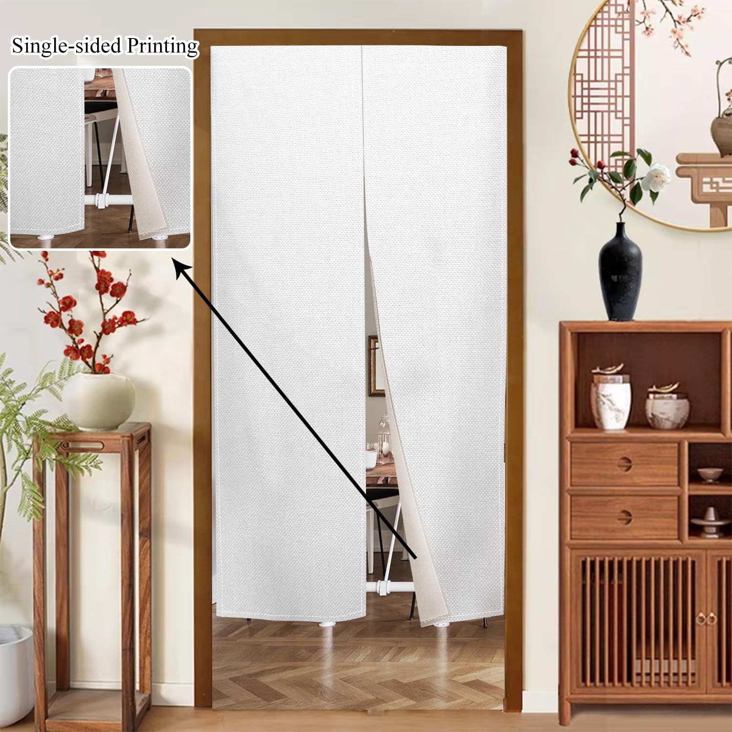 Japanese Door Curtain Privacy Divider Panel 335x709