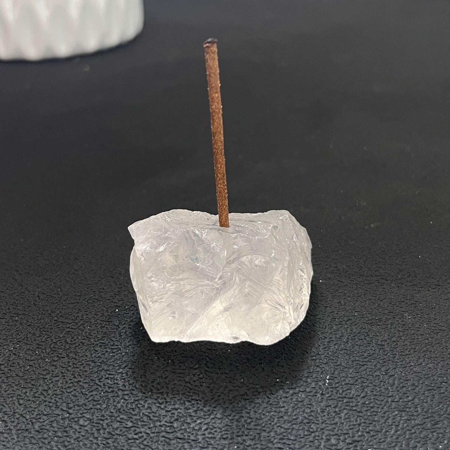 Natural Raw Crystal Incense Holder Set - 3 Stones