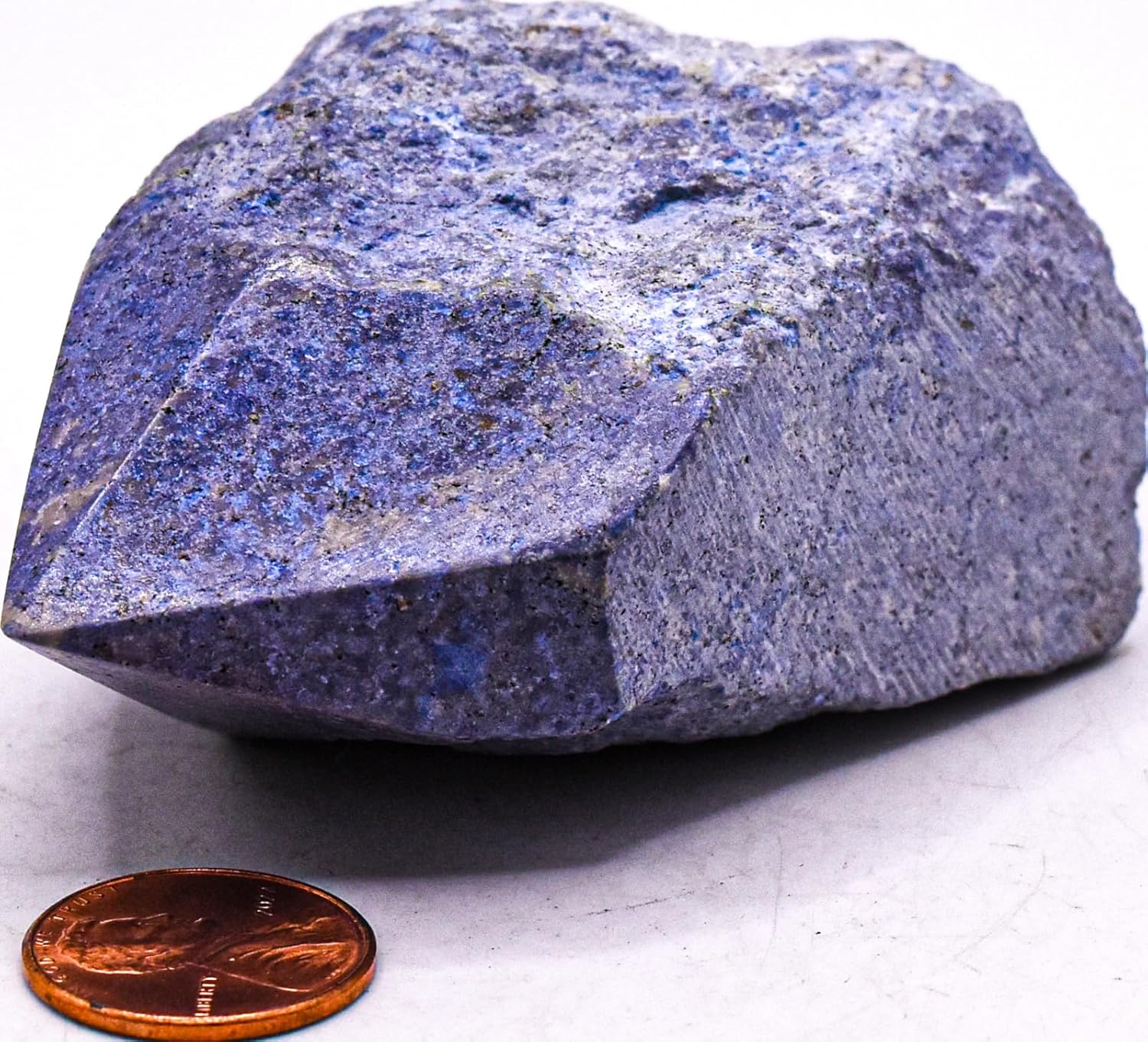28 Inch Blue Dumortierite Rough Natural Gemstone Decor Specimen