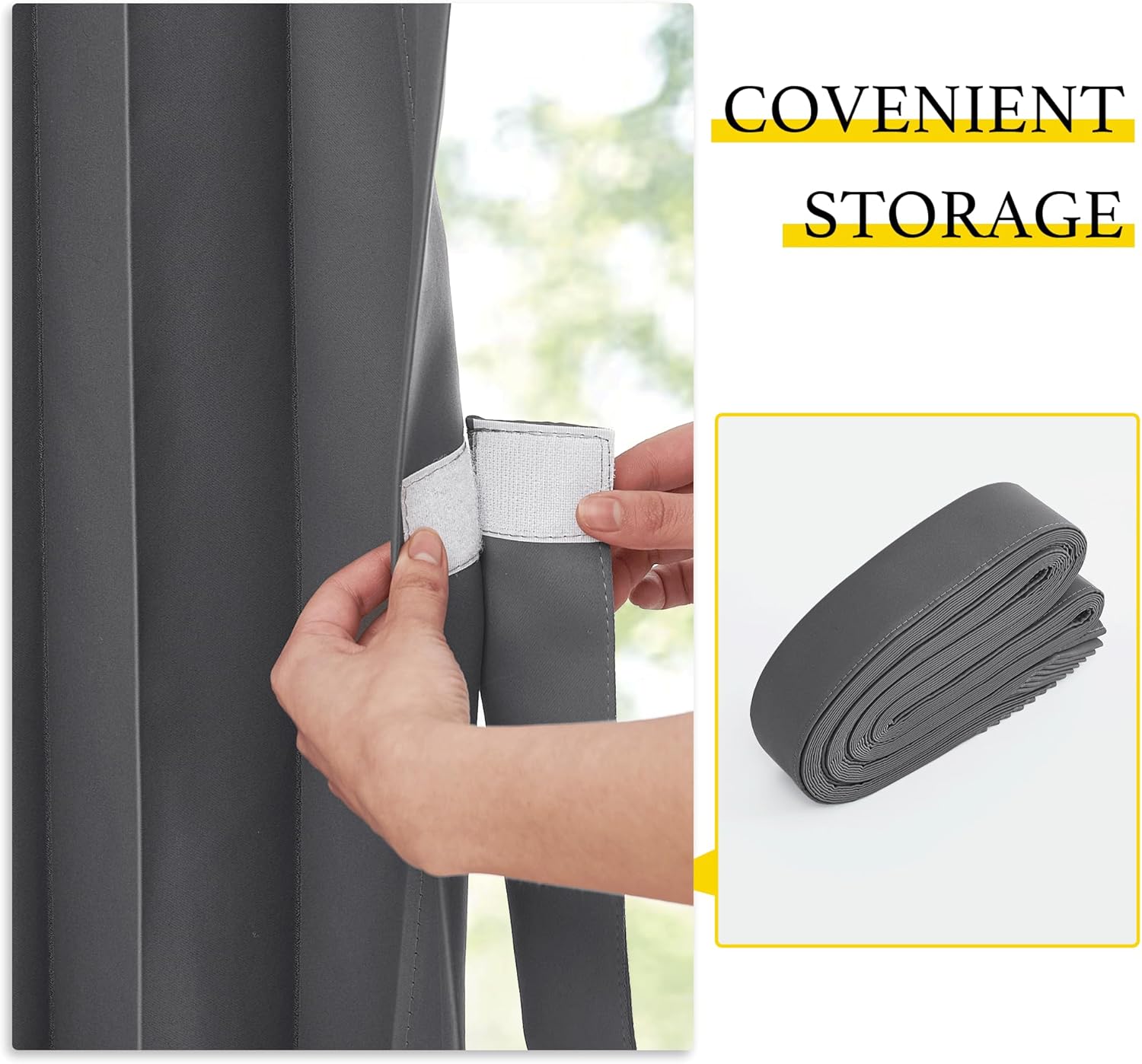 NICETOWN Blackout Curtain Panel 100 Wide 84 Long