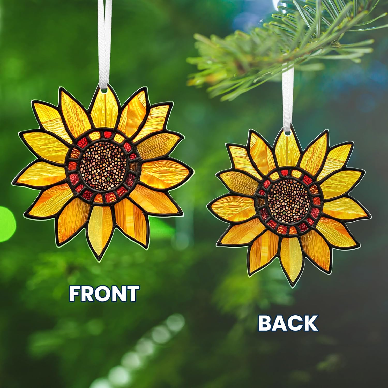 Sunflower Christmas Ornaments 2025 for Tree Decorations
