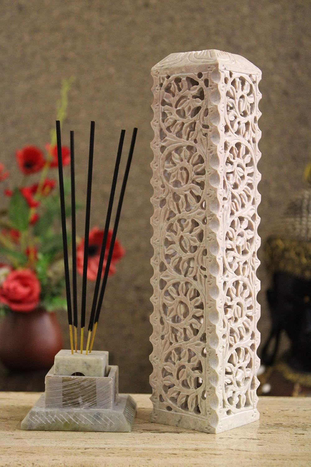 Carry Me Handmade Marble Soapstone Incense Holder