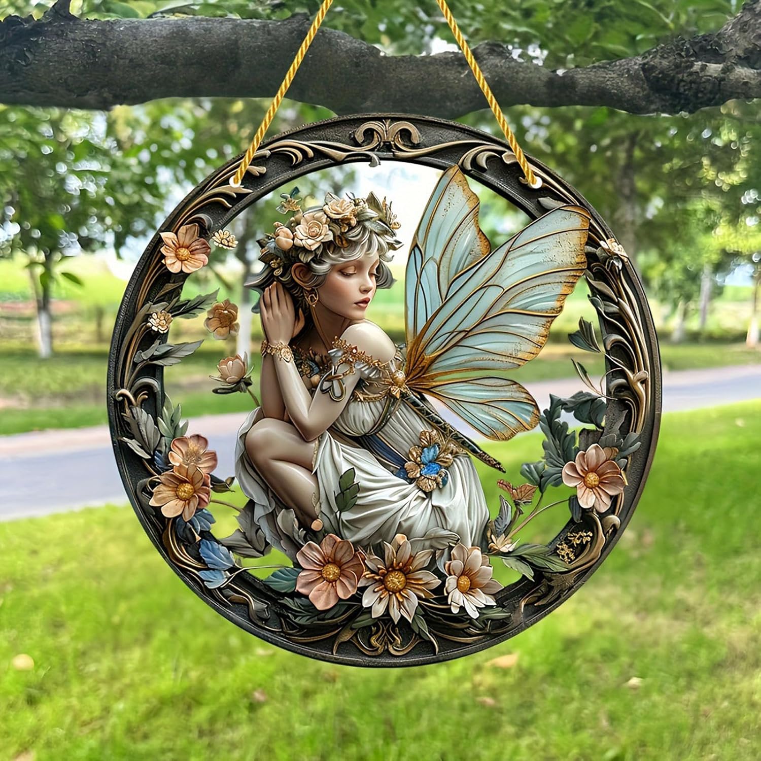 Flower Fairy Acrylic Window Decorations Elf Girl Art
