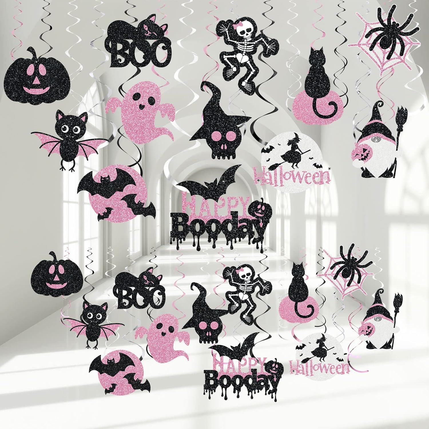 36 PCS Halloween Hanging Swirls Decoration