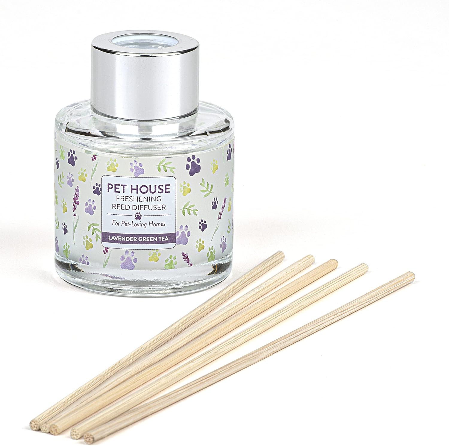 One Fur All Pet House Reed Diffuser Set Lavender Green Tea