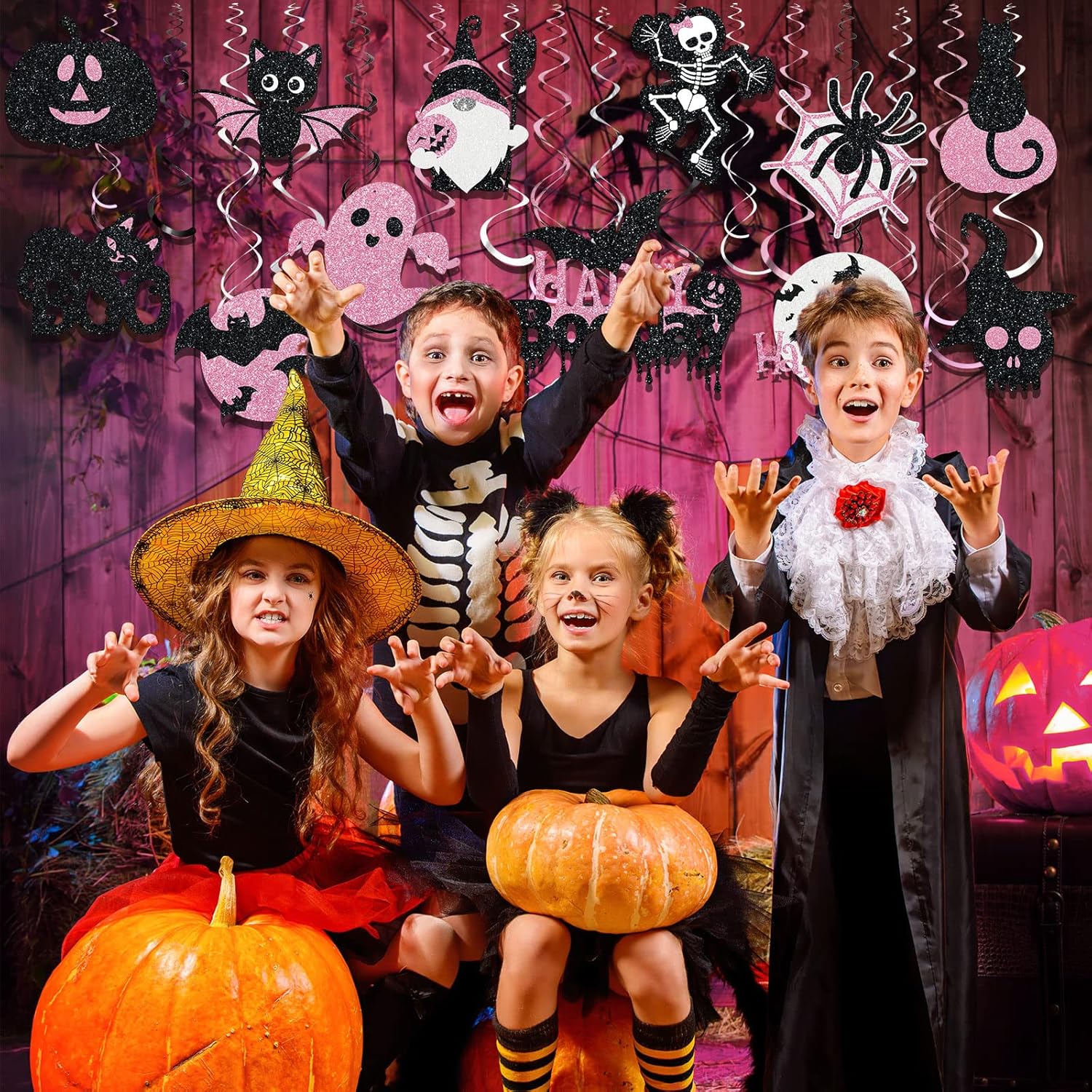 36 PCS Halloween Hanging Swirls Decoration
