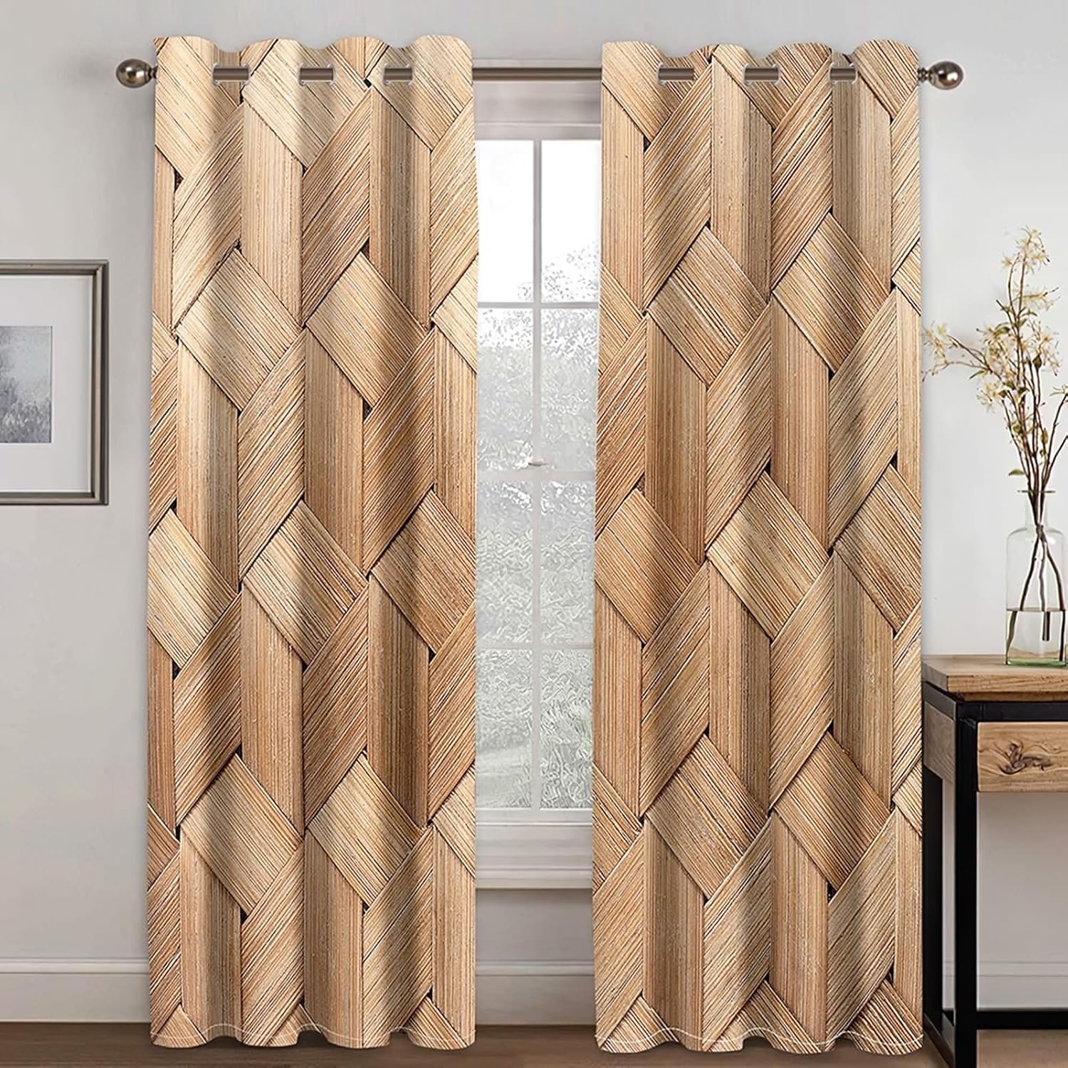 Blackout Curtains 2 Panel 60x84 Inches Grommet Style