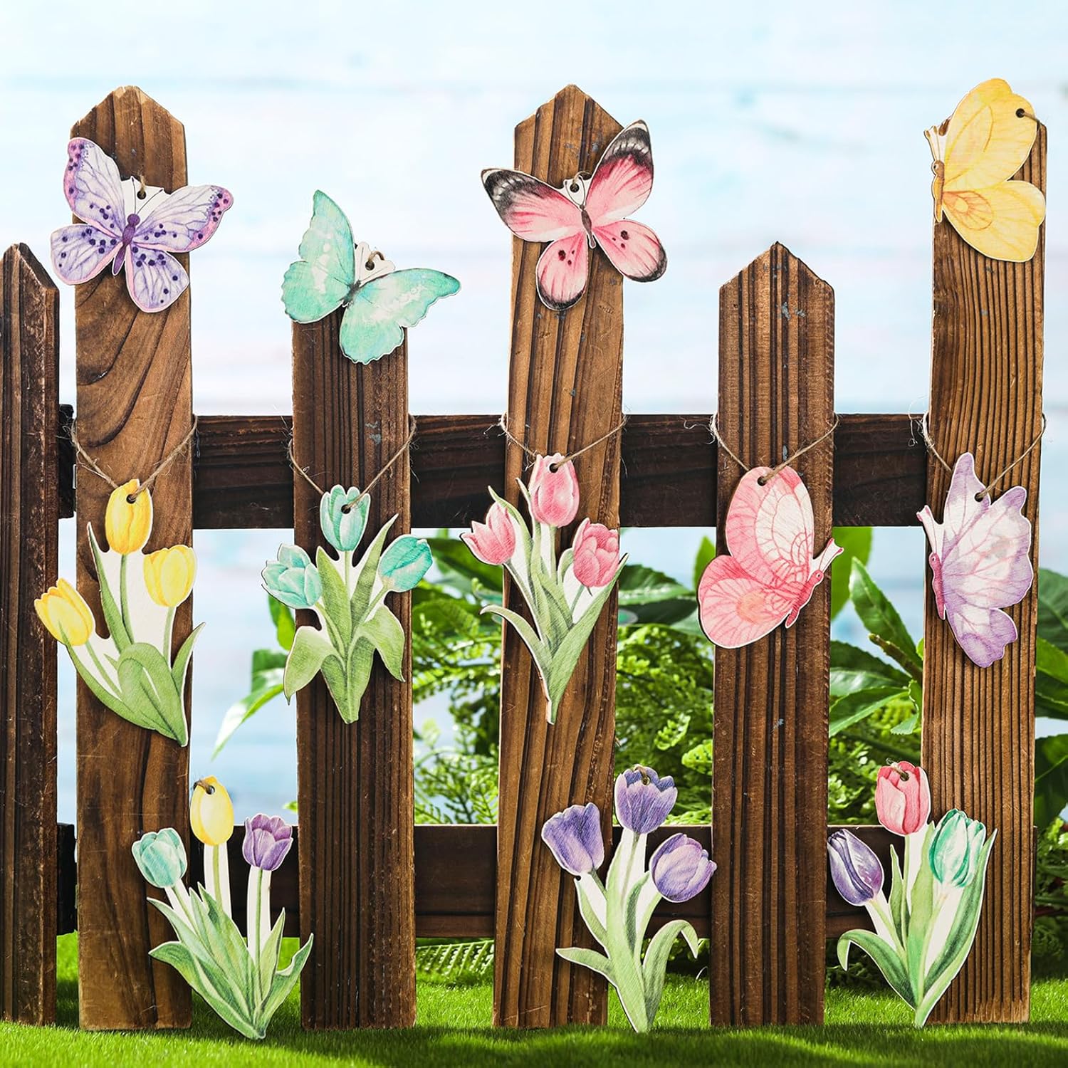 Wenqik 36 Piece Spring Decor Set Butterfly Design
