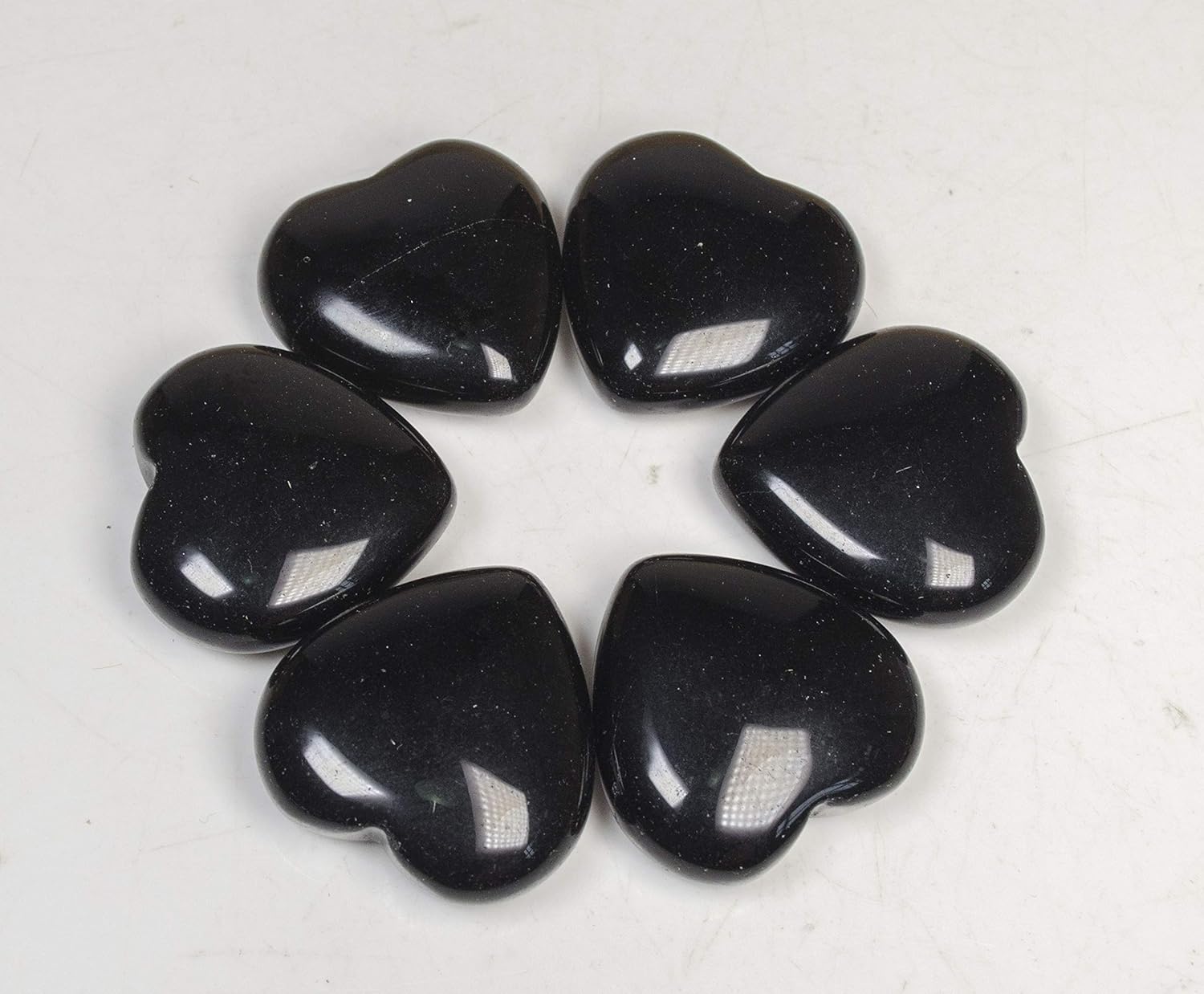 30mm Natural Crystal Quartz Heart Shaped Palm Stone for Chakra Balancing