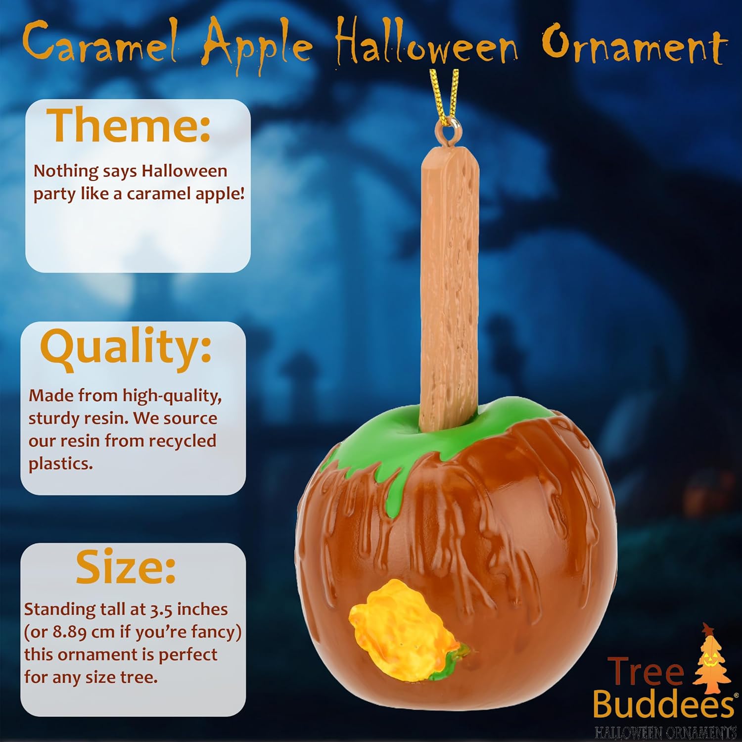 Caramel Apple Christmas Ornament for Tree