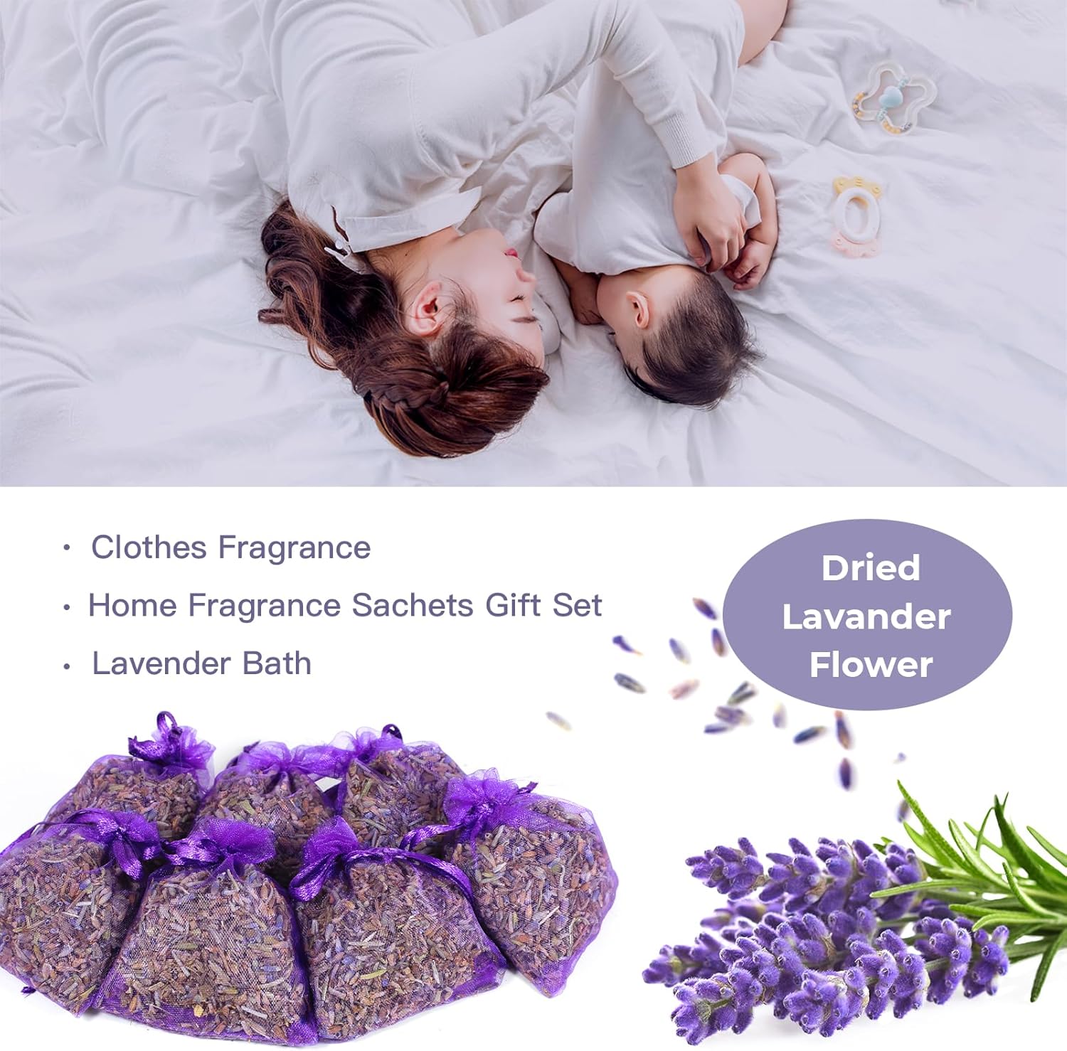 STRN 20 Pack Lavender Scented Sachets for Home and Gifts