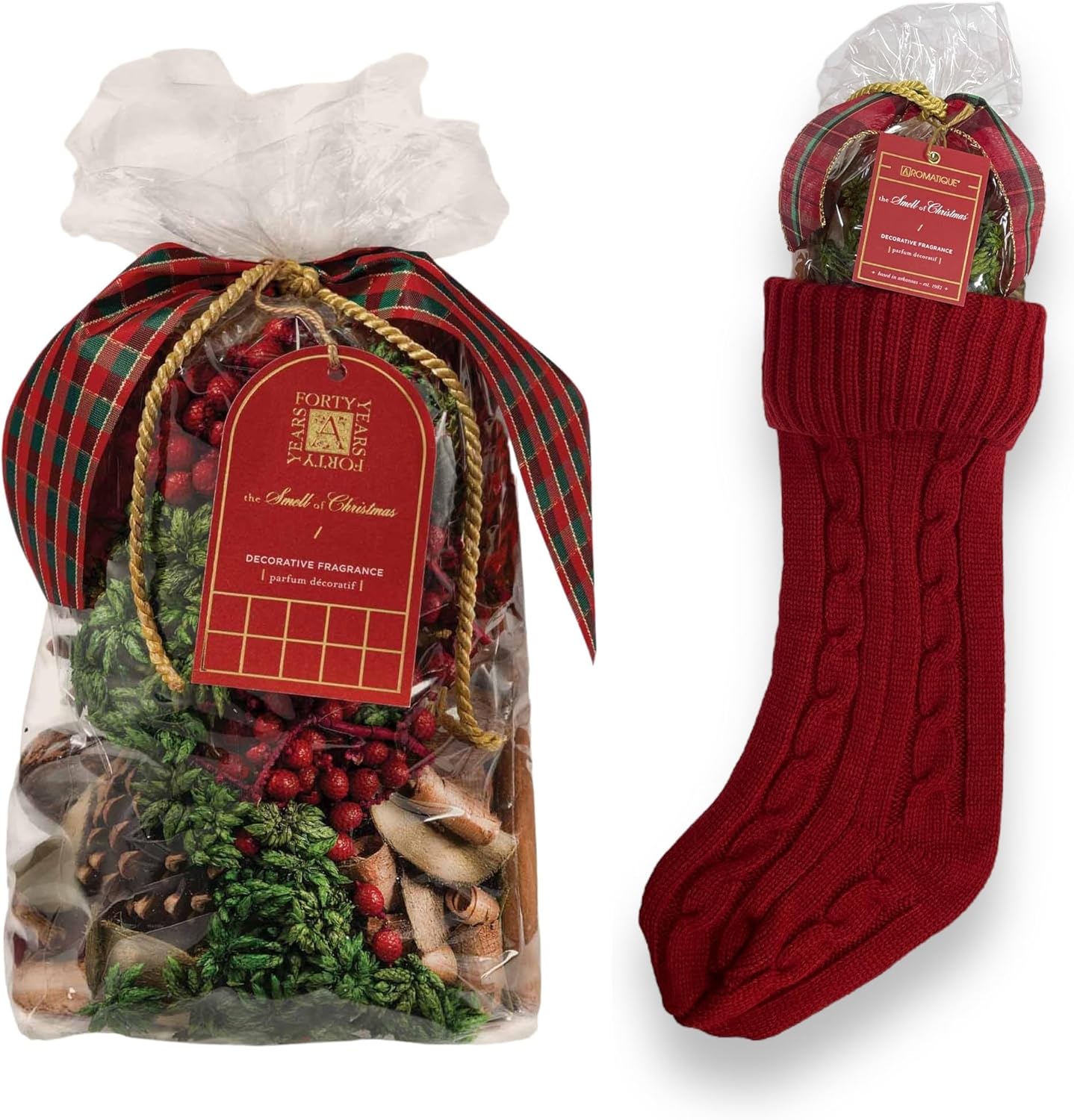Speedy Imprints Aromatique Christmas Potpourri Bag 7oz with Bonus Stocking