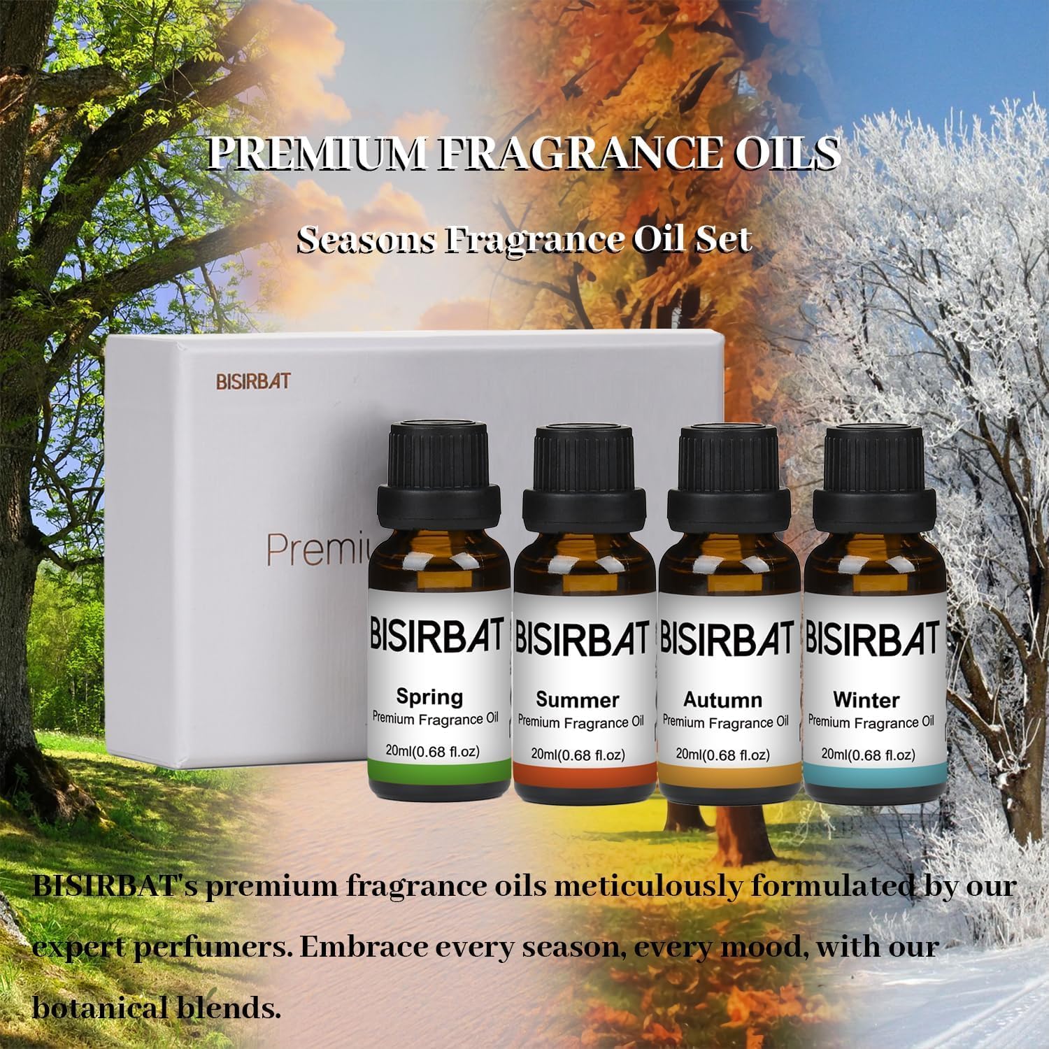 Four Seasons Premium Fragrance Oil Set - 20ml x4