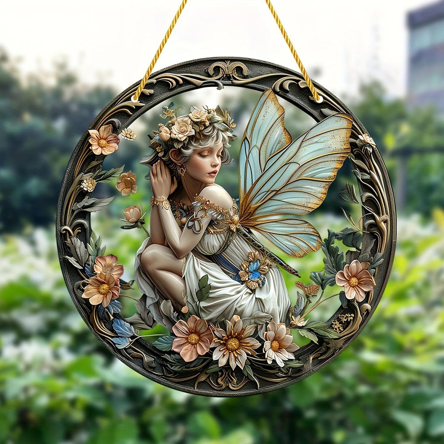 Flower Fairy Acrylic Window Decorations Elf Girl Art