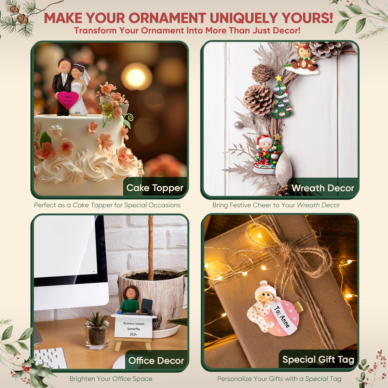 Personalized Baker Christmas Ornament 2024