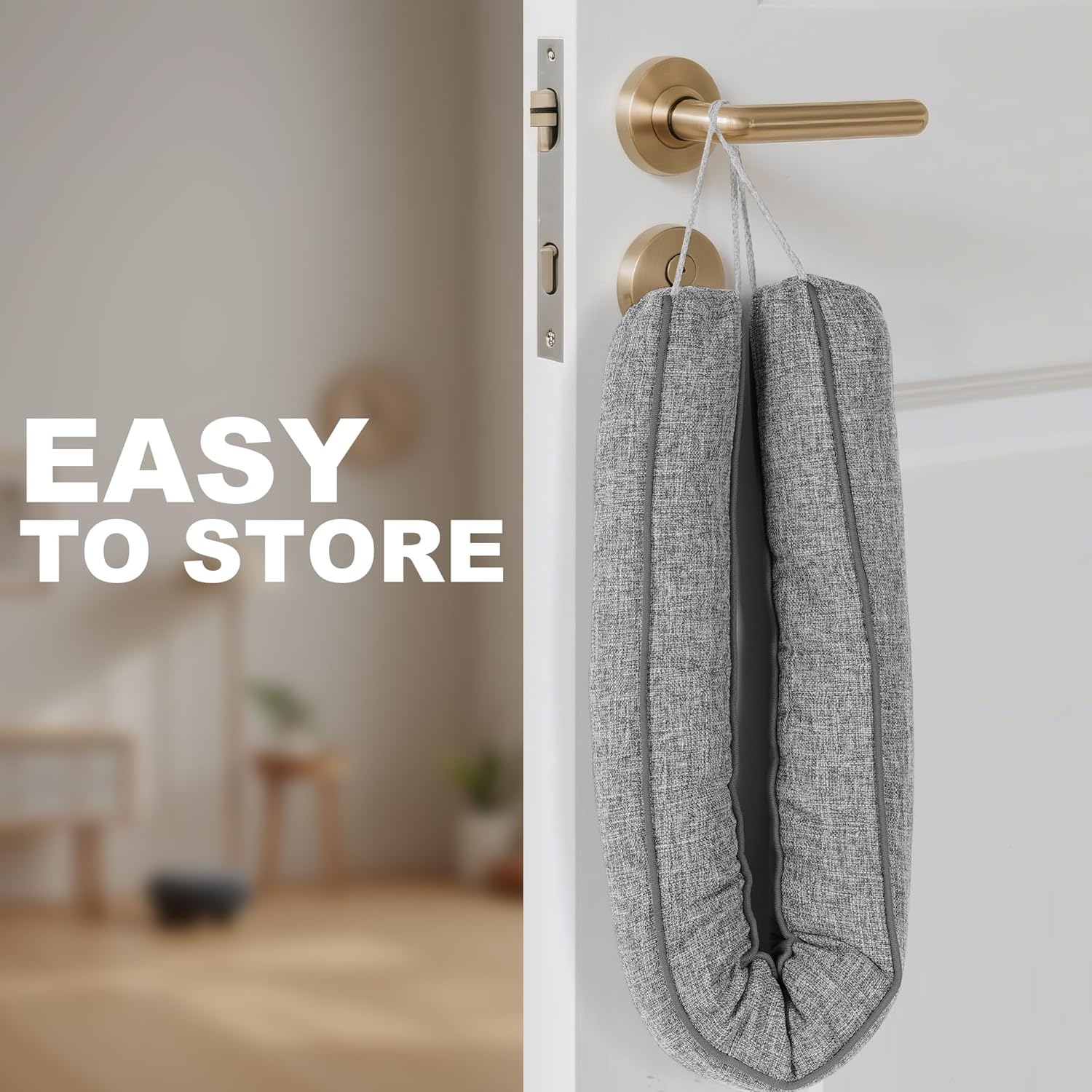 Door Draft Stopper Weighted Triangular Gap Filler for All Seasons