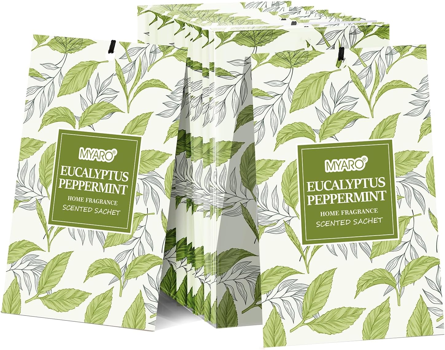 MYARO Eucalyptus Scented Sachets 12 Pcs Drawer Closet Freshener