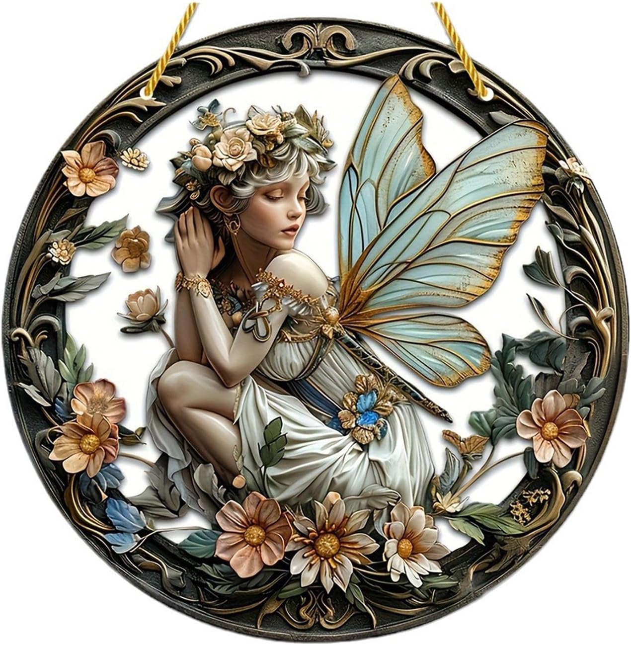 Flower Fairy Acrylic Window Decorations Elf Girl Art