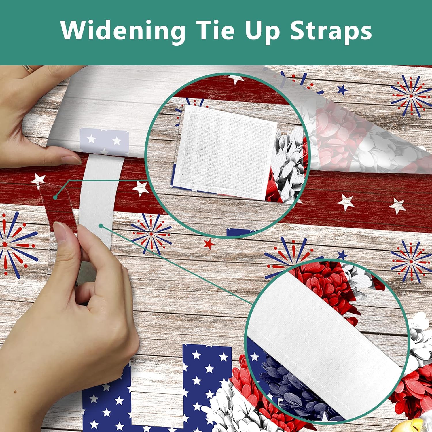 BEMIGO Door Curtains with July 4th Stars Firework Design