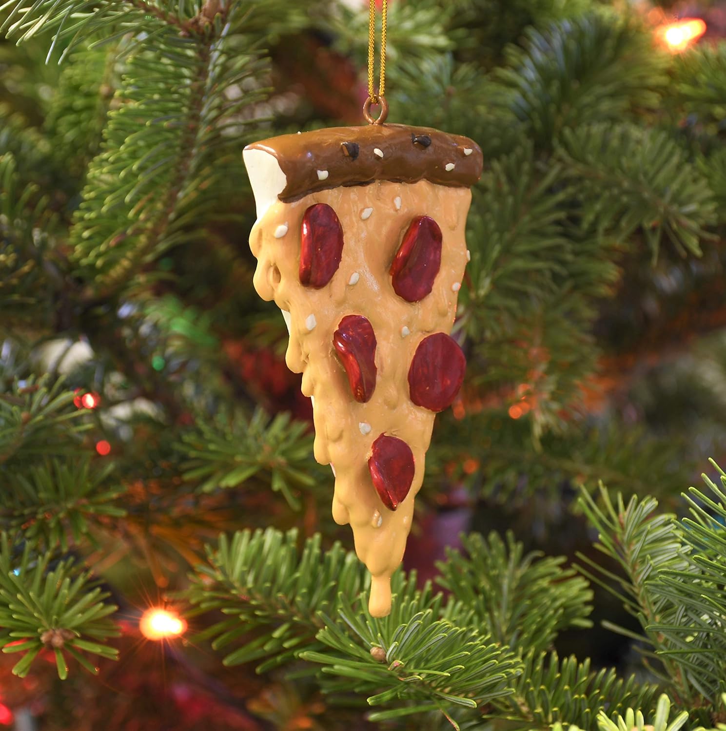 Tree Buddees Pepperoni Pizza Christmas Ornament
