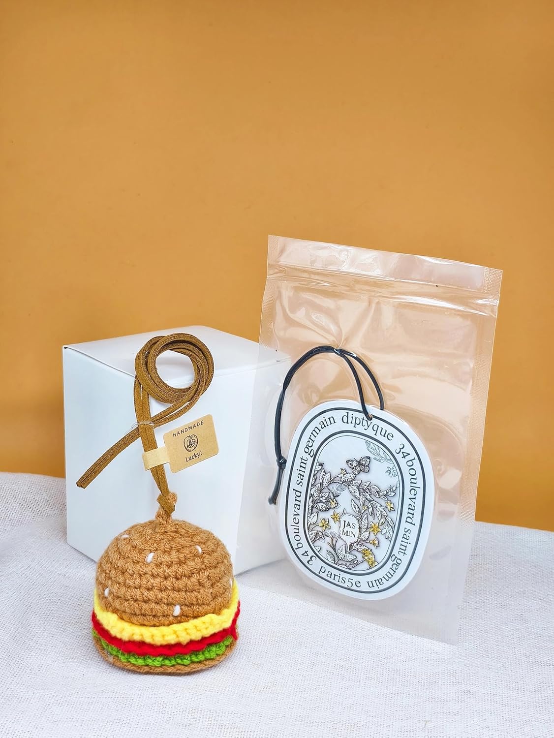 Cute Crochet Car Hanging Ornament for Decor