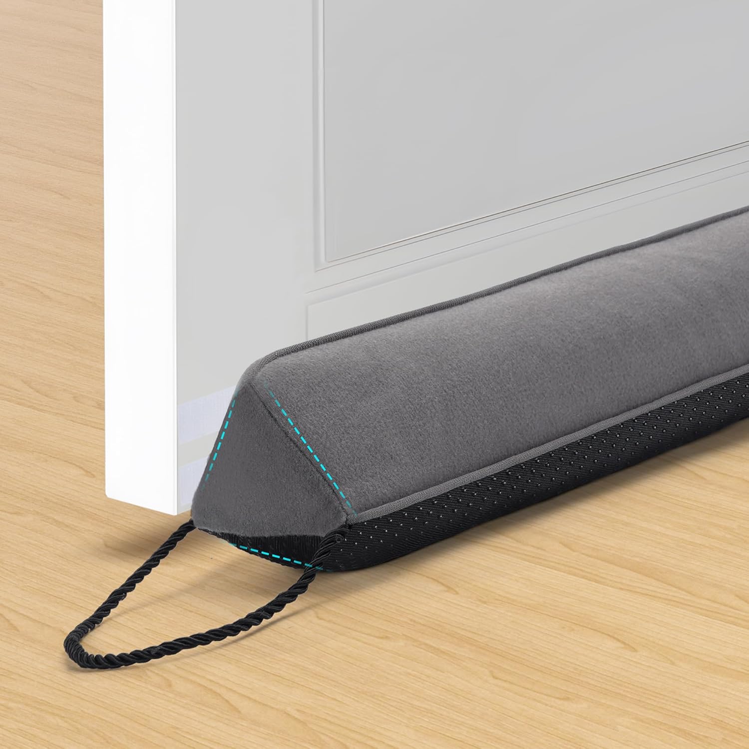 Door Draft Stopper Weighted Triangular Gap Filler for All Seasons