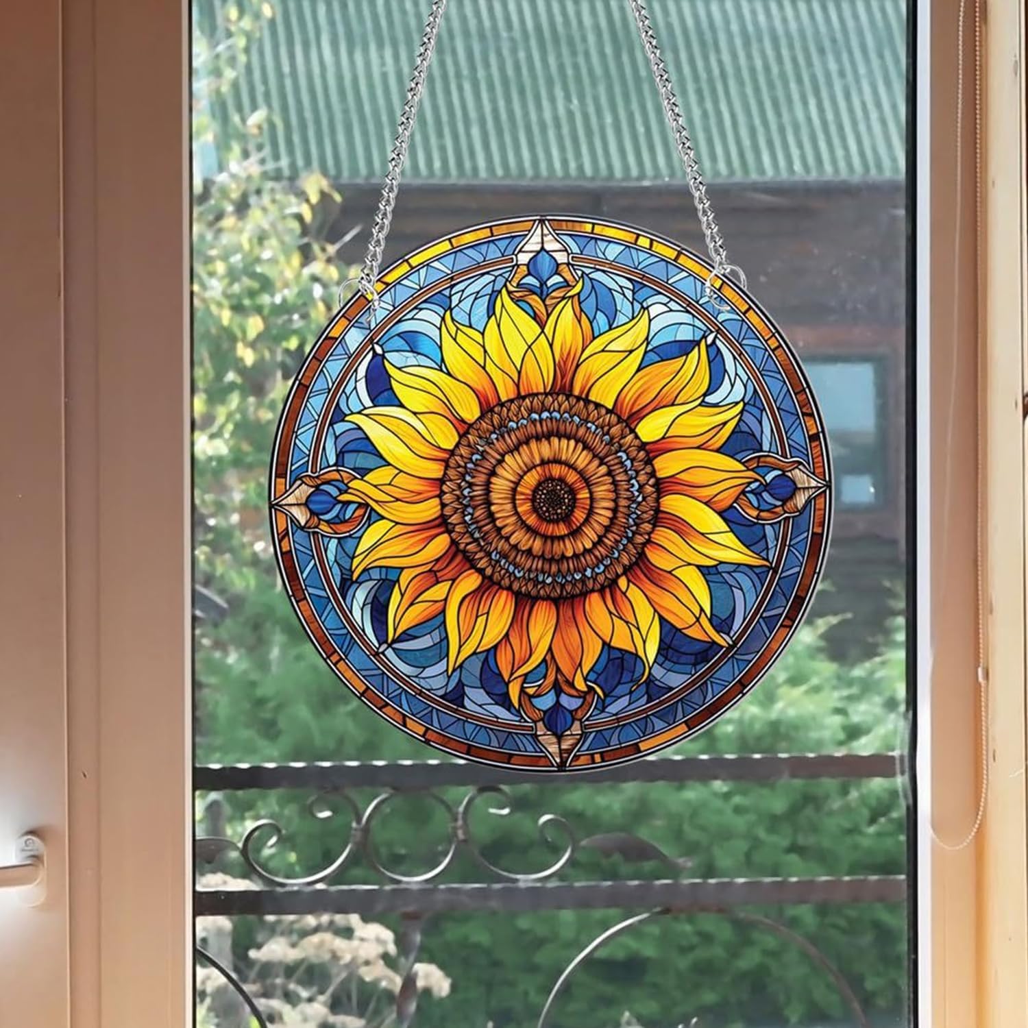 1 pcs Sunflower Acrylic Wall Hanging Decor