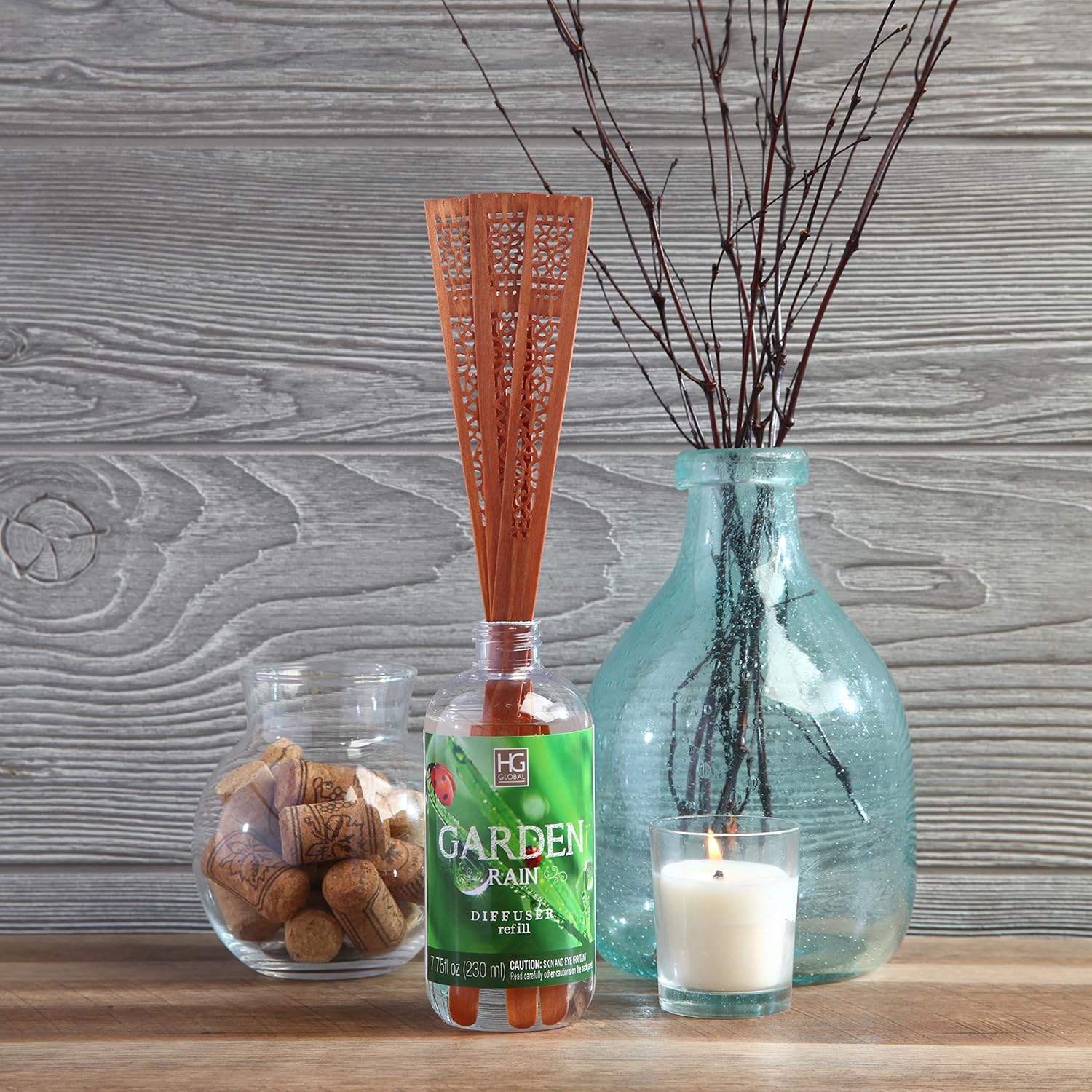 Hosley Aromatherapy Garden Rain Diffuser Refill Set of 2 O4