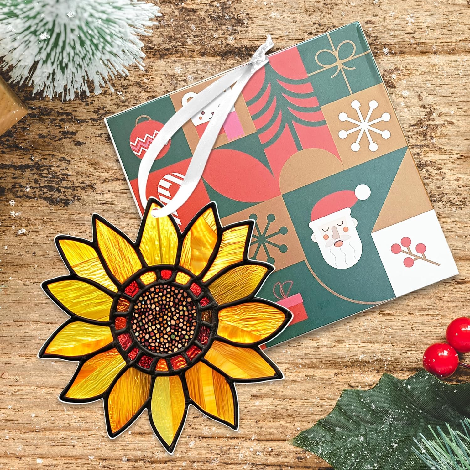 Sunflower Christmas Ornaments 2025 for Tree Decorations
