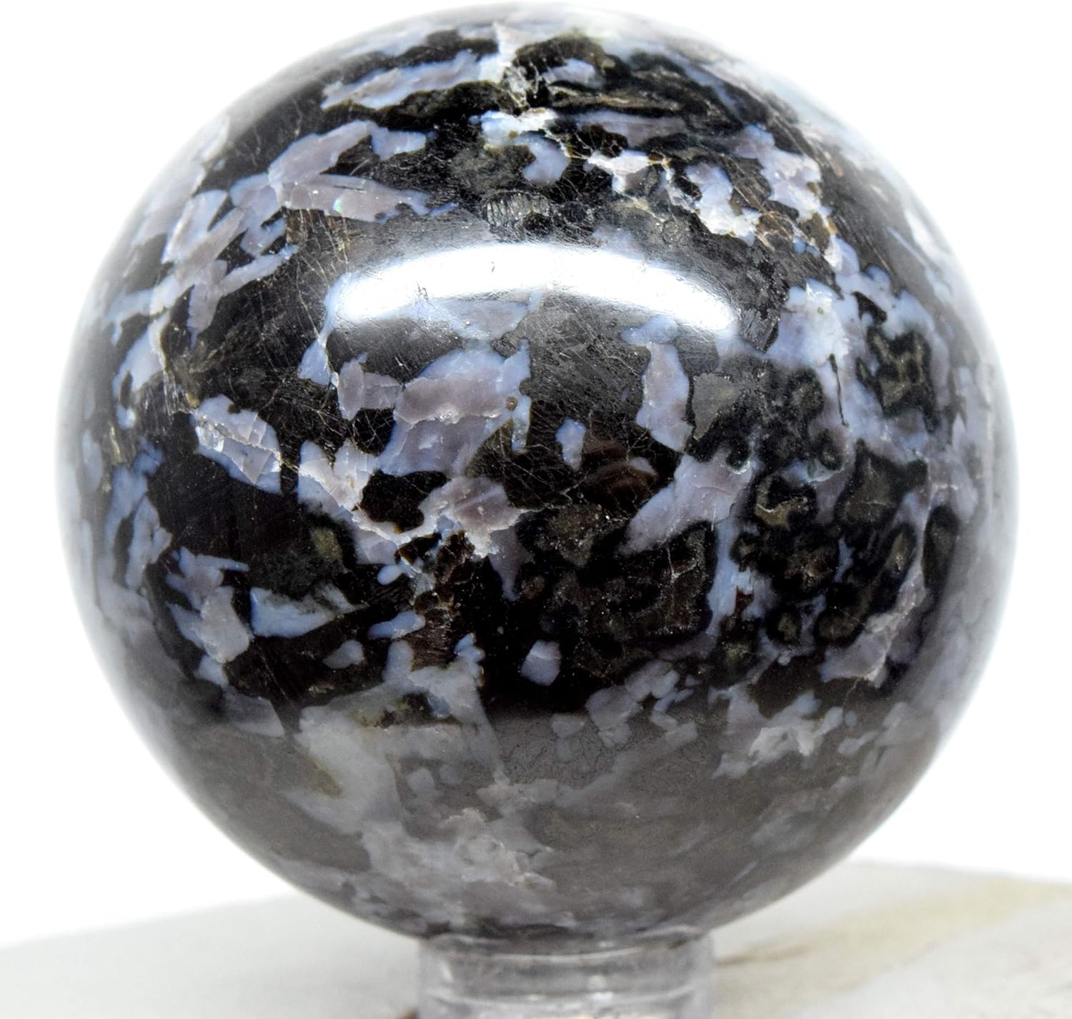2 Inch Indigo Gabbro Sphere with Stand