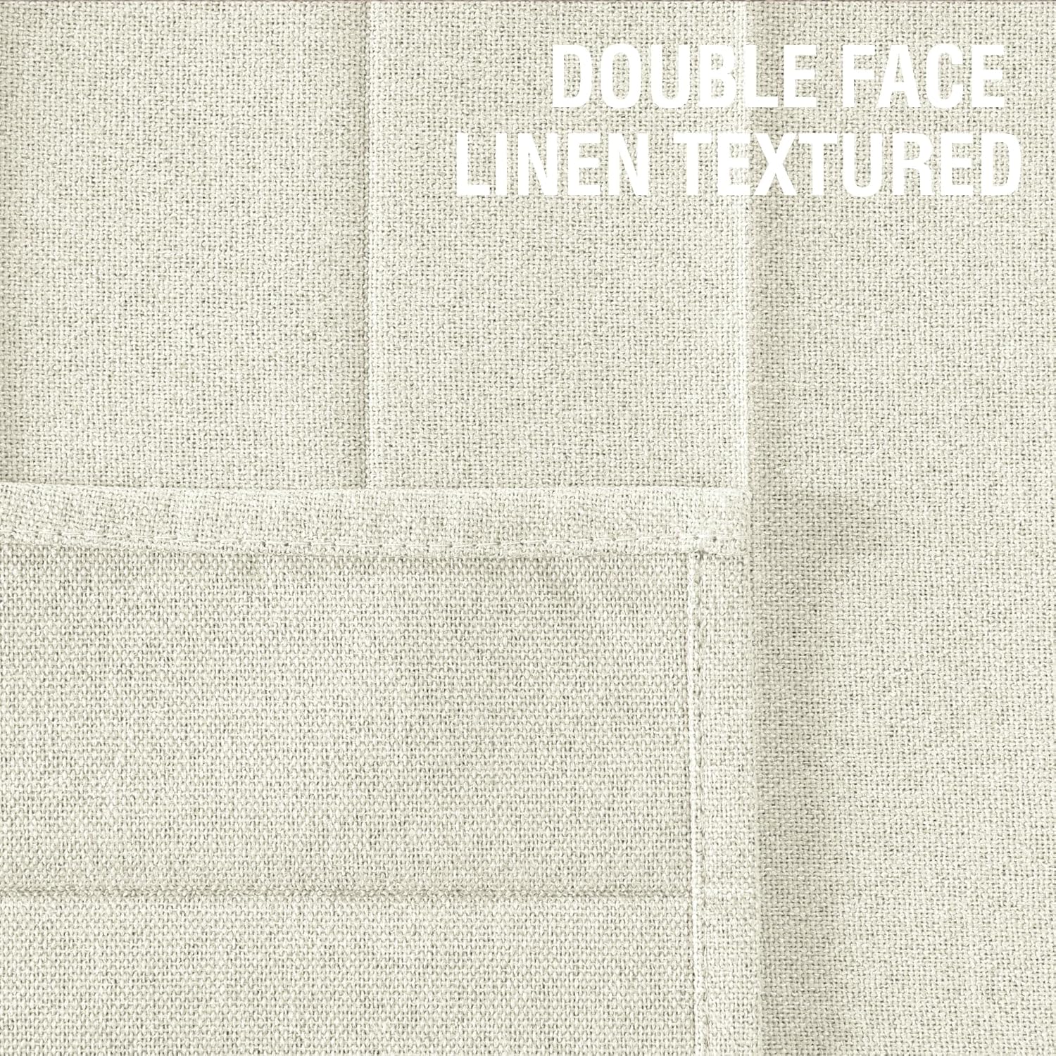 HVERSAILTEX Blackout Linen Curtain Panel 100x78