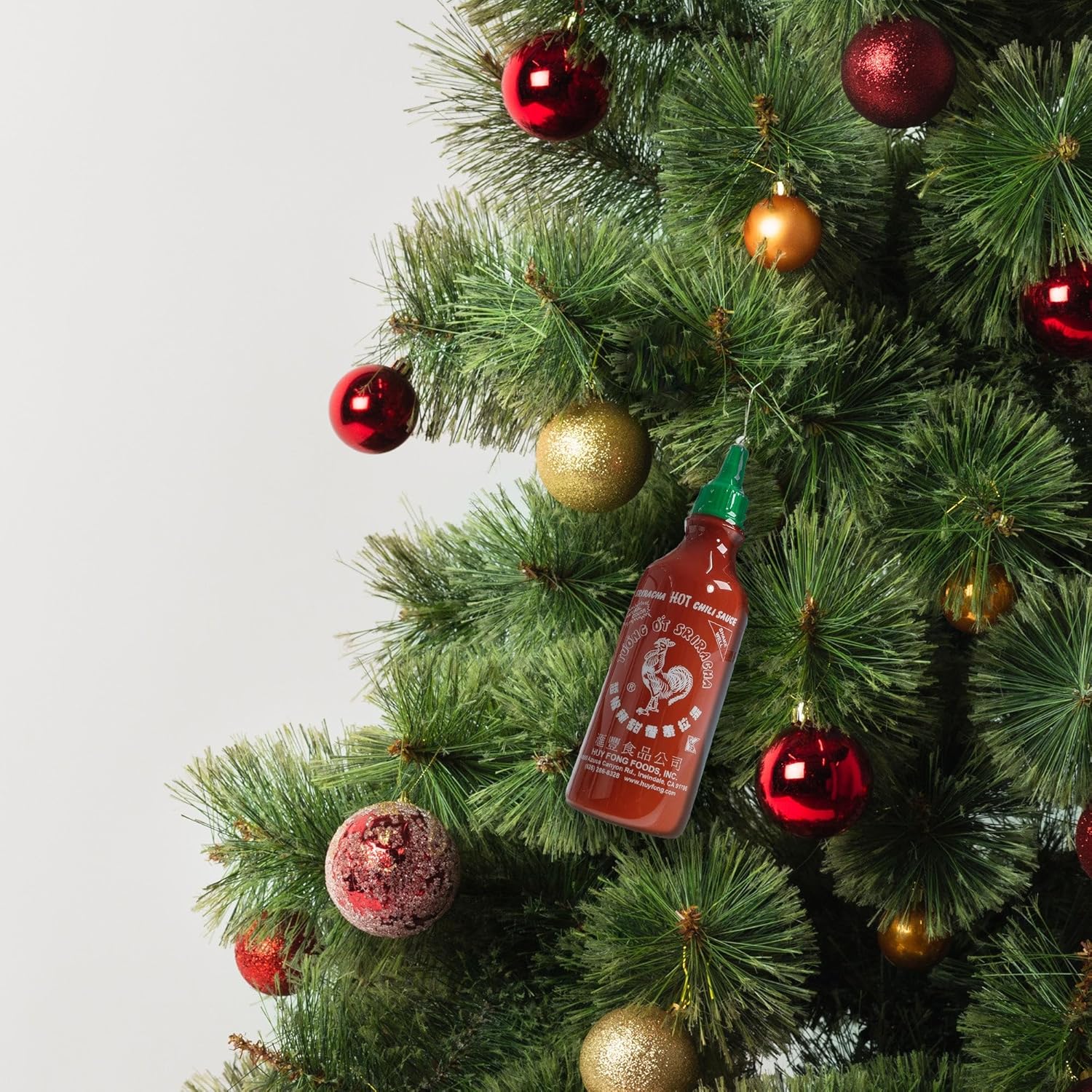 Sriracha Christmas Tree Ornament Set