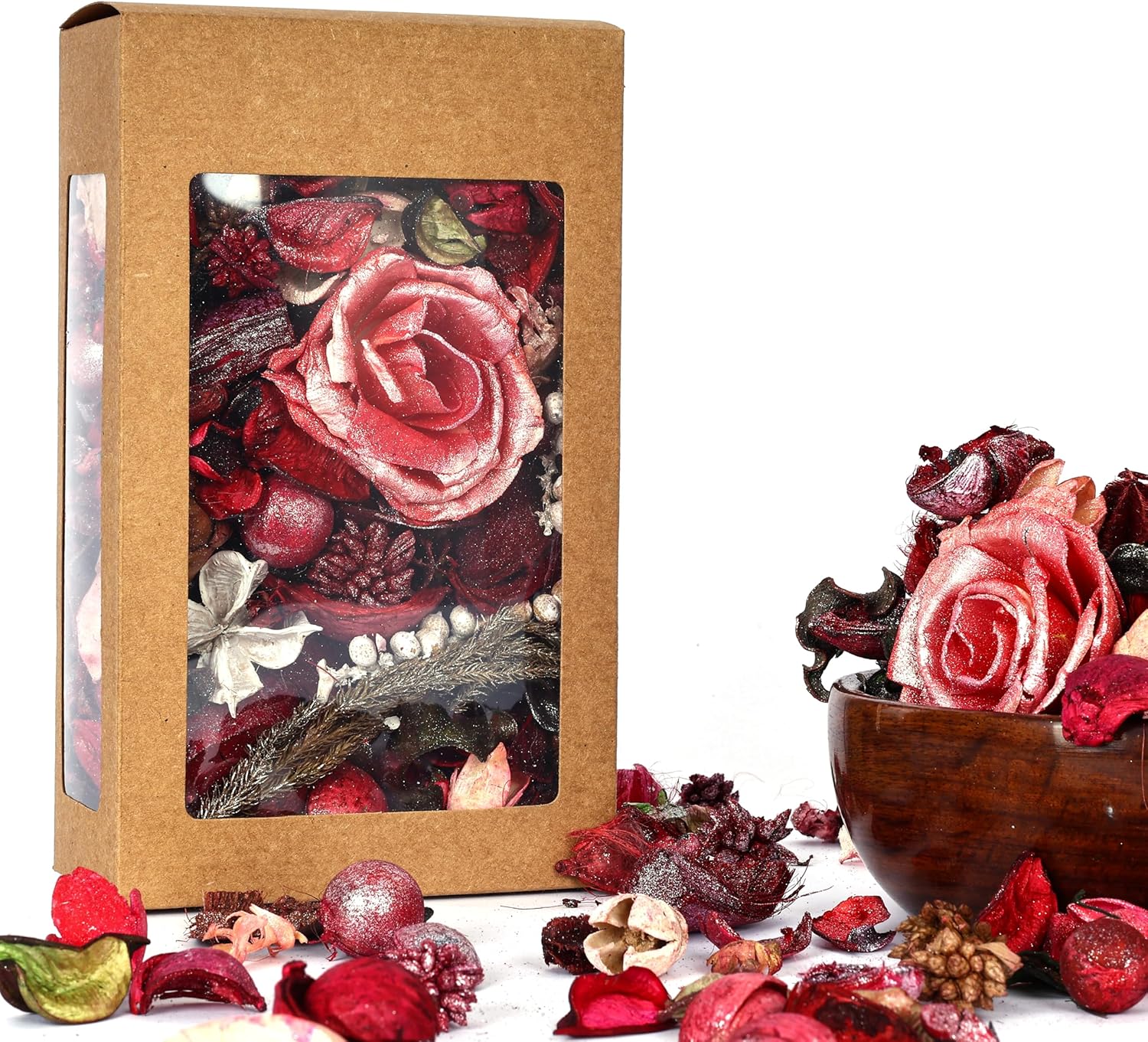 Natriel Citronella Potpourri Natural Fragrance Box Red