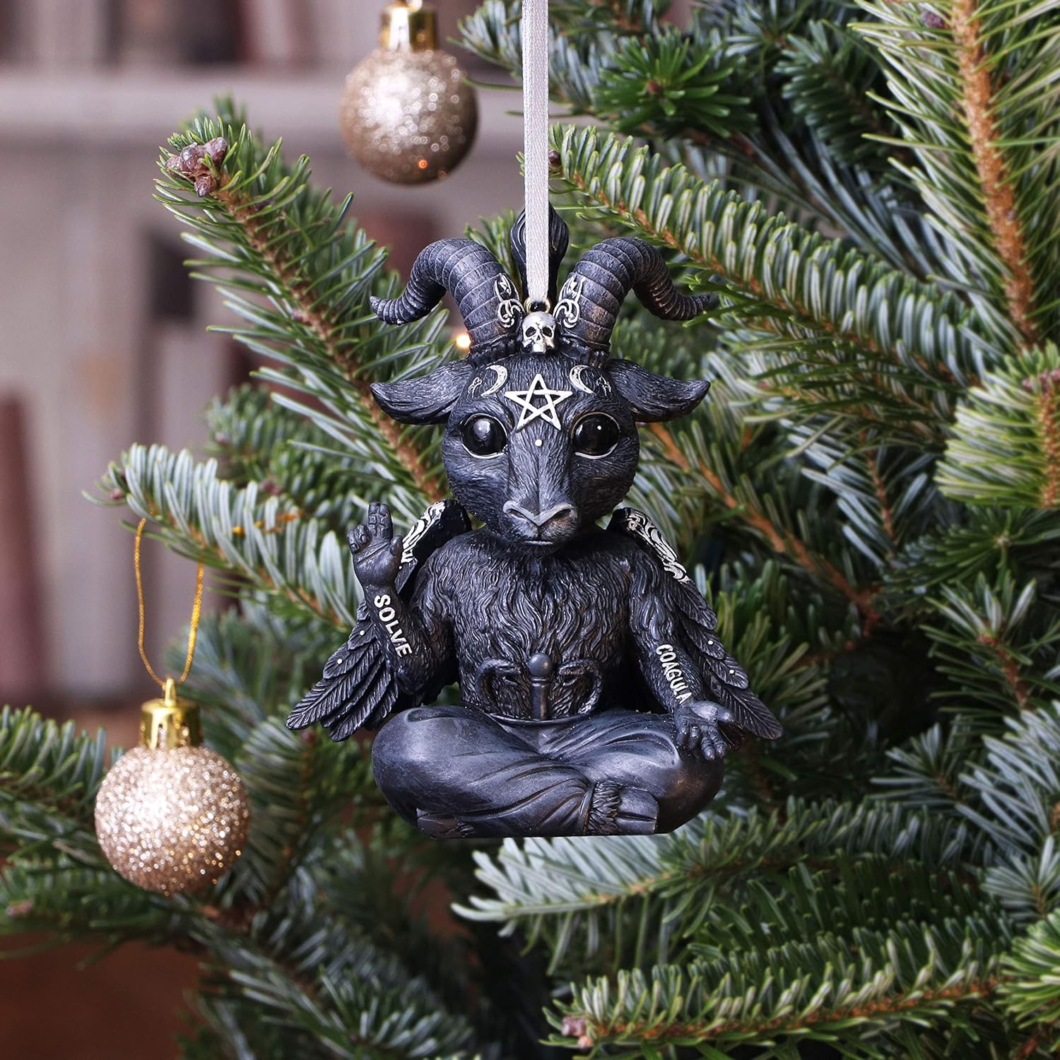 Nemesis Now Cult Cuties Baphoboo Hanging Ornament Black 11cm