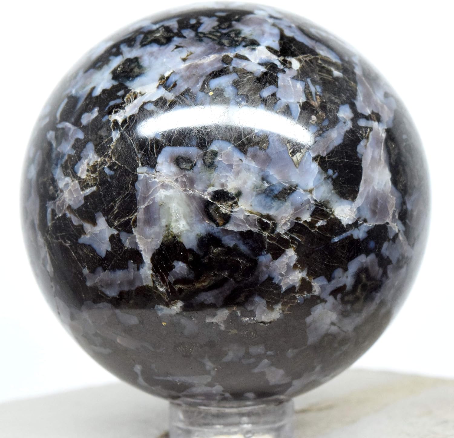 2 Inch Indigo Gabbro Sphere with Stand