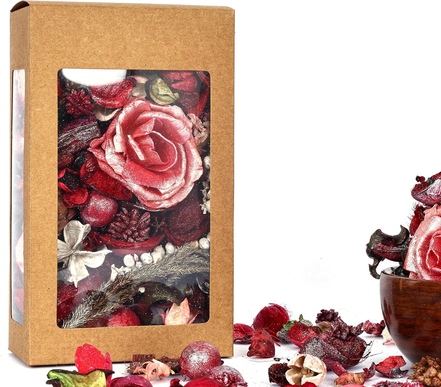 Natriel Citronella Potpourri Natural Fragrance Box Red