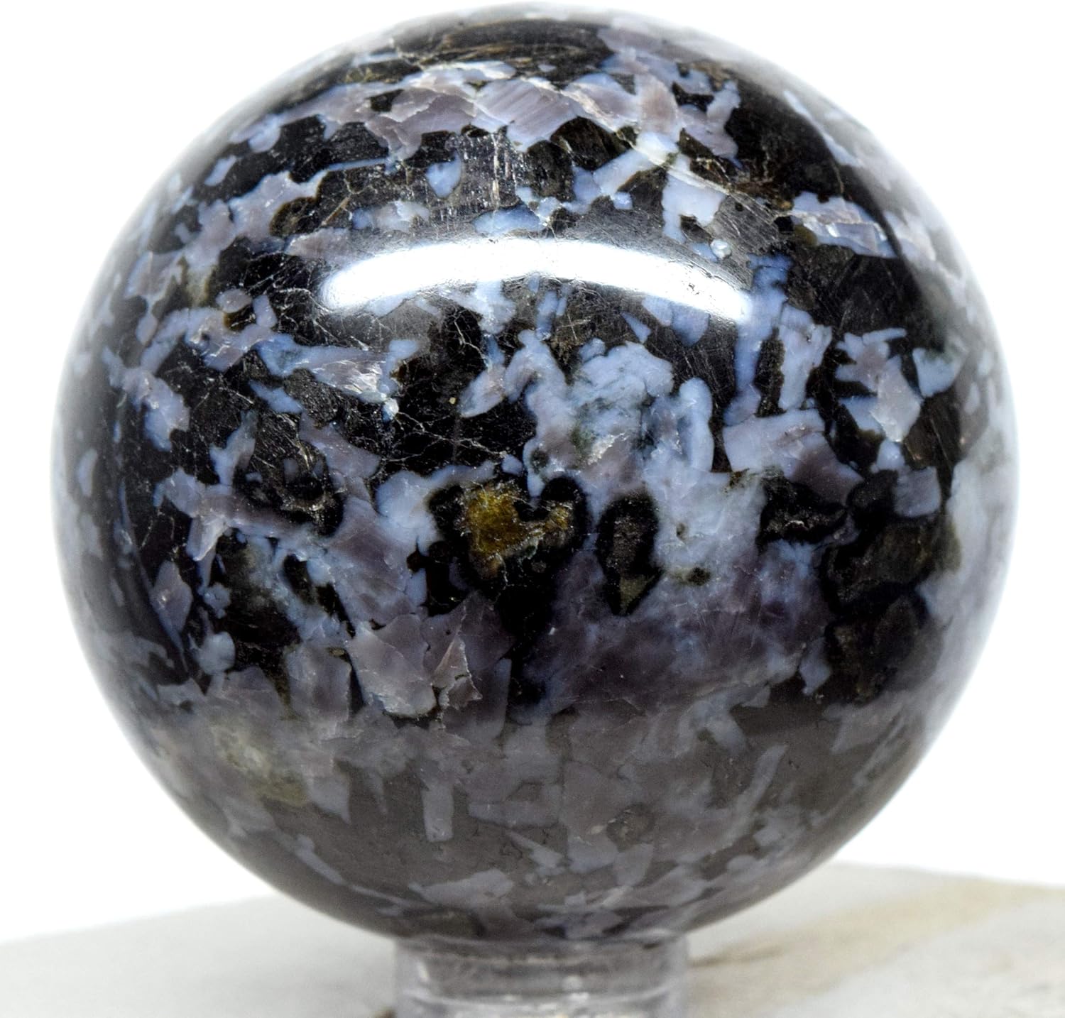 2 Inch Indigo Gabbro Sphere with Stand