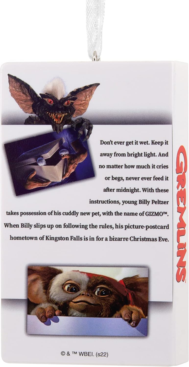 Hallmark Gremlins Retro Cassette Case Christmas Ornament